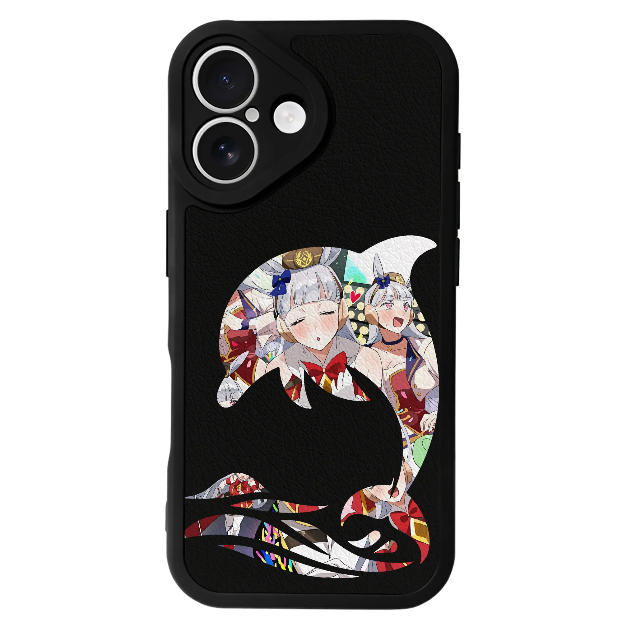 ウマ娘 プリティーダービー グッズ ゴールドシップ - IPhone 16シリーズ対応 ・ シリコンスマホケース ・ レザー調 ・ 高精度フィット ・ 耐衝撃 ・ ワイヤレス充電対応 ・ 精密カット